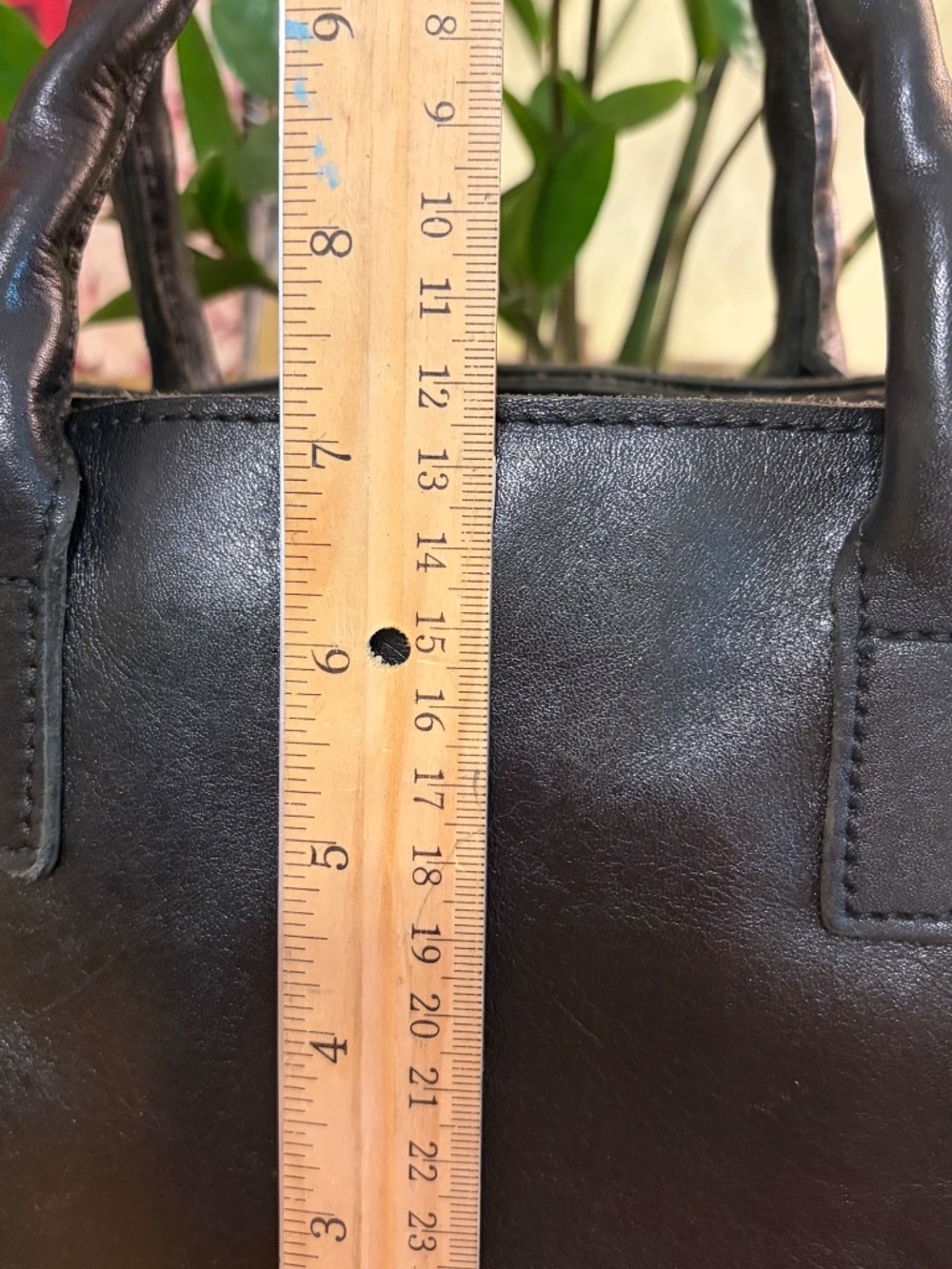Patricia Nash Heritage Angela Black Leather Twilled Handle Tote Bag Purse GUC - Picture 4 of 11